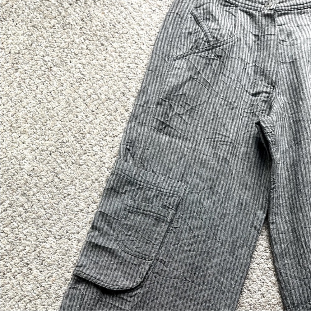 Cannisse French Design Pants, Wool/Cotton blend, Size 2 (US 6/8), pinstripes - Picture 3 of 7
